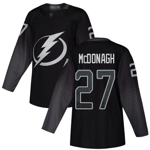 Adidas Tampa Bay Lightning Men 27 Ryan McDonagh Black Alternate Authentic Stitched NHL Jersey